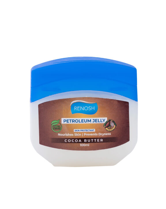  A rich petroleum jelly with cocoa butter that deeply nourishes, protects, and restores dry, cracked, and dull skin.